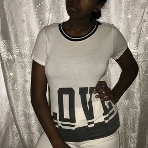 White LOVE T-shirt